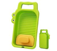 Mini Washing Board - Portable Handheld Crocodile Design for Kids | Manual Hand Wash Board, Compact Lightweight Travel Laundry Tool for Dorm Camping Home School Daily Hand Washing