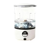 Mini Washing Machine - 2-Mode Cordless Cleaning - Underwear Washing Machine Compact Washer - for Home Dorm Travel Camping Outdoor Trip RV Hotel Small Clothes Underwear Bra Socks