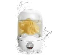 Mini Washing Machine, Laundry Cup, 8.26x5.6 Inches 2000mah Small Quick & Quiet, Portable Washer for Baby Clothes, Socks, Towels, Bra, Travel, Underwear, Dorm and Apartment
