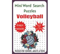 Mini Word Search Book: Volleyball Word Puzzles with easy-to-read Read Print and learn about Volleyball, Beach Volleyball, Sports, and More | 4x6 ... Holidays, Vacations, and Leisure times