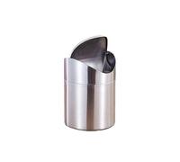 Mini Worktop Bin with Lid, Trash Can Stainless Steel Home Desktop Table Waste Bin Keep Your Desktop Always Tidy