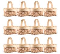 Mini Woven Baskets for Easter Celebration Cestini Intrecciati Tessuto