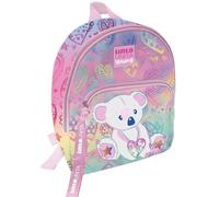 Mini Zainetto TintaUnita Young Glamour glitter rosa mini zaino scuola asilo doppio scomparto ciusura a zip