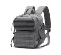 Mini zaino da 9L per uomo e donna, piccolo zaino per palestra, escursionismo, viaggi, sport, corsa, A09-grigio, Small, Mini zaino tattico