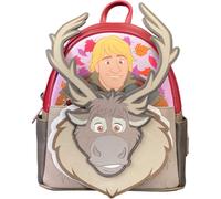 Mini zaino in pelle vegana Loungefly Frozen Kristoff & Sven con licenza ufficial