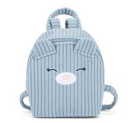 MOFU MOFU - Mini Zaino in Velluto Ufficiale Mofu Mofu, con Spallacci Regolabili, Elementi 3D e Ricami, Pratica Chiusura a Zip, 16,5x22,5hx10 cm