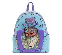 Mini zaino Loungefly Rockos Modern Life Lenitcular Tv in ecopelle blu