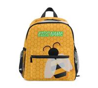 Mini zaino personalizzato per bambini per ragazze ragazzi carino animale ape personalizzato zaino per bambini miele api zaino scuola con nome/testo del bambino, Multi