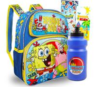 Mini zaino SpongeBob per bambini - Il set di zaini SpongeBob per bambini include uno zaino mini SpongeBob da 12 pollici, una bottiglia d'acqua, a