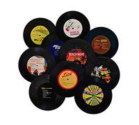 MINI ZOZI 7 inch Blank Vinyl Records Fake 10 Pieces in 1 Pack for Indie Aesthetic Room Decor or Home Decor on Wall for Bedroom or Living Room Discos Music Studio Hip Hop Decorative Purpose