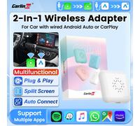Mini3 Pro CarlinKit Wireless CarPlay Wireless Android Auto 2-in-1 Smart Wireless Adattatore per OEM Auto WiFi Bluetooth Collegamento rapido