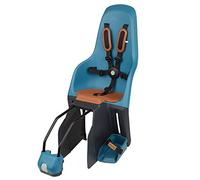 MINIA for Frame 8405600004 - Seggiolino per bicicletta posteriore con ancoraggio nel telaio, per bambini con un’età compresa tra i 9 mesi e i 6 anni in blu.