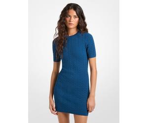 Miniabito in maglia a trecce jacquard con logo MK2000 - Michael Kors L