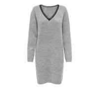 ONLY Onltammy LS Revers Lace Dress BF Knt, Chiaro Grigio Melange, L Donna