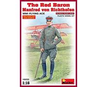 Miniart 1:16 Scala The Red Baron Manfred von Rihthofen WWI Flying Ace Kit modello in plastica