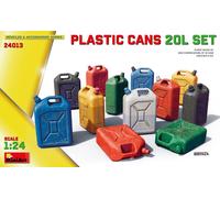 MINIART 1/24 KIT MODELLISMO DIORAMI TANICHE PLASTICA CANS 20L SET MODELLINO AUTO