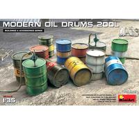 Miniart 1:3 5 Modern 200L Oil Drums Kit Modello
