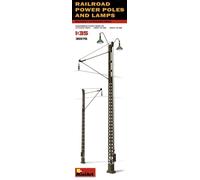 Miniart 1:3 5 Railroad Power Poles And Lamps Kit Modello
