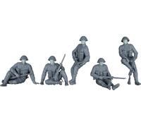 British Tank Riders (NW Europe). Resin Heads Figure 1:35 Plastic Model Kit