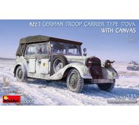 MINIART 1/35 KFZ.1 GERMAN TROOP CARRIER TYPE 170VK W/CANVAS KIT MODELLINO