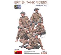 MINIART 1/35 KIT ACTION FIGURE MILITARE BRITISH TANK RIDERS NW EUROPE MODELLINO