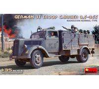 MINIART 1/35 KIT CAMION GERMAN 3T TROOP CARRIER 3,6 36S MODELLINO STATICO