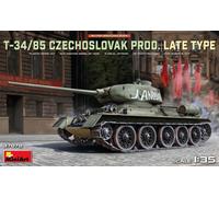 MINIART 1/35 KIT CARRO ARMATO T 34 85 CZECHOSLOVAK PROD.LATE TYPE MODELLINO AUTO