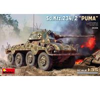 MINIART 1/35 KIT MILITARE CARRO ARMATO SD.KFZ.234/2 PUMA MODELLINO AUTO STATICO