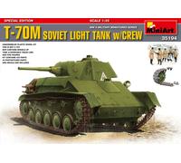 MINIART 1/35 KIT MILITARE CARRO ARMATO T 70 SOVIET LIGHT TANK MODELLINO AUTO