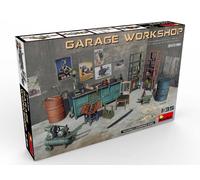MINIART 1/35 KIT MODELLISMO DIORAMI GARAGE WORKSHOP MODELLINO AUTO STATICO