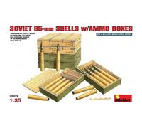 Miniart 1/35 Kit Soviet 85mm Shells w/AMMO Boxes - Mini Art 35079