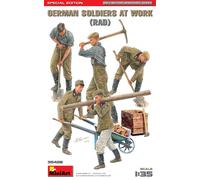 MINIART 1/35 MODELLISMO ACTION FIGURE MILITARE GERMAN SOLDIERS AT WORK KIT AUTO