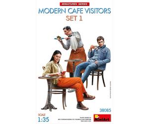 MINIART 1/35 MODERN CAFE VISITORS SET 1 KIT 1:35 ACTION FIGURE MILITARE