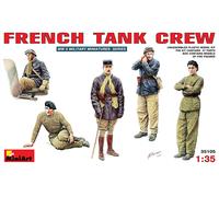 MiniArt 1:35 Scale French Tank Crew Plastic Model Kit