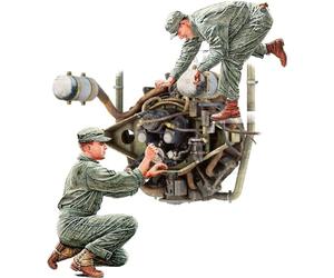 MiniArt 1:35 - US Tank Repair Crew, Continental W670 Engine, Colore Modellato