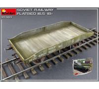 MINIART 1/35 VEICOLI MILITARI SOVIET RAILWAY FLATBED 16.5 18 T KIT MODELLINO
