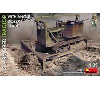 MINIART 1/35 VEICOLI MILITARI US ARMORED TRACTOR ANGLE DOZER BLADE MODELLINO