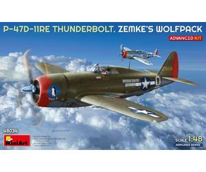 MINIART 1/48 KIT AEREO P 47D 11RE THUNDERBOLT ZEMKE'S WOLFPACK MODELLINO AUTO