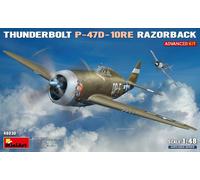 MINIART 1/48 KIT AEREO THUNDERBOLT P 47D 10RE RAZORBACK MODELLINO AUTO STATICO