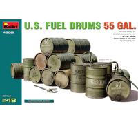 MINIART 1/48 MODELLISMO DIORAMI U.S FUEL DRUMS 55 GAL KIT MODELLINO AUTO STATICO