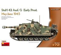 MINIART 1/72 KIT MILITARE CARRO ARMATO STUG 42 AUSF.G EARLY MODELLINO AUTO