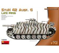 MINIART 1/72 KIT MILITARE CARRO ARMATO STUH 42 AUSF G LATE PRODUCTION MODELLINO