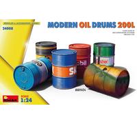 Modern Oil Drums 200l 1:24 Plastic Model Kit MINIART