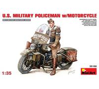 MINI ART 1/35 U.S. MILITARY POLICEMAN WITH MOTORCYCLE