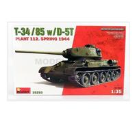 1:35 Miniart Kampfpanzer T-34/85 Tank Military Spring 1944 Kit MA35293 Modellino