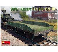 1:35 Miniart Soviet Railway Flatbed 16,5-18 T Kit MA35303 Modellino