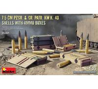 Miniart 35381 - 1:3 5 7.5 CM Pzgr. & Tgl Patr. Kw.k. 40 Shells Con Ammo Scatole