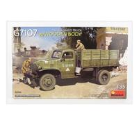 1:35 MINIART Chevrolet G7107 1.5T 4X4 Cargo Truck Wooden Body 1945 Kit MA35386
