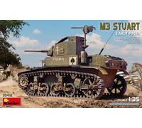 Miniart 35412 - 1:3 5 M3 Stuart. Prima Produzione - Nuovo