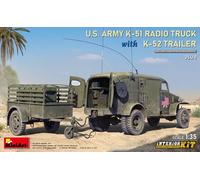 MINIART 35418 MODELLO MILITARE CAMION RADIO K-51 DELL'ESERCITO AMERICANO CON RE